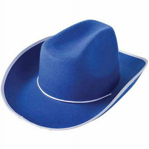 School Sprit Felt Cowboy Hat, Blue