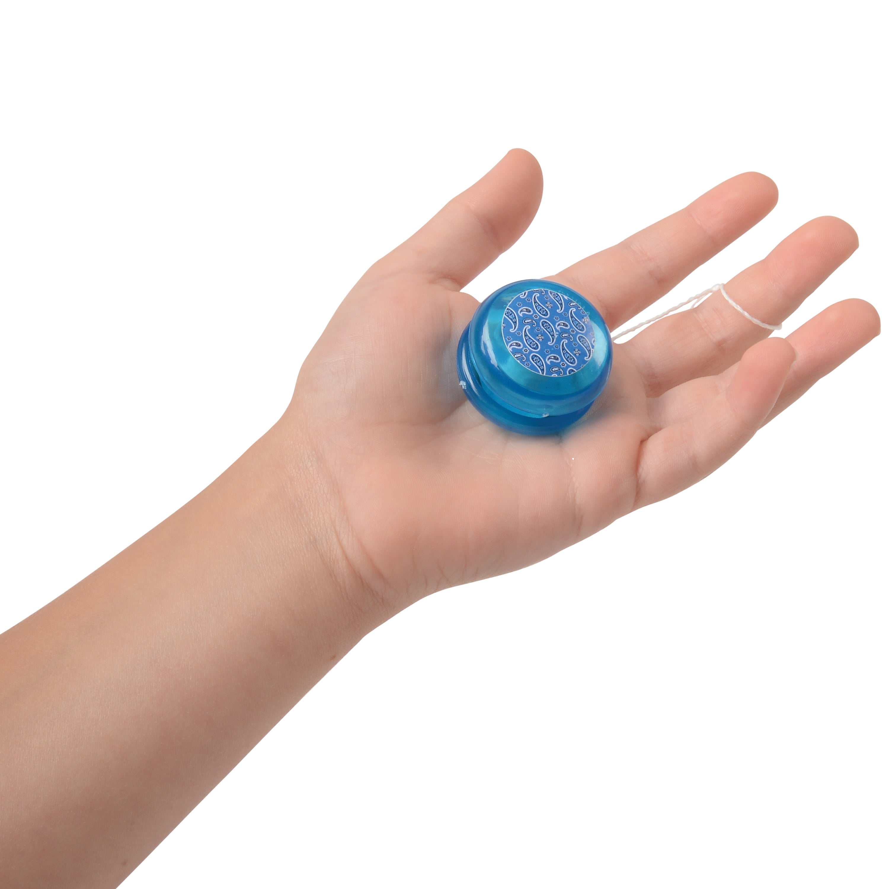 U. S. Toy Western Cowboy Mini Yo-Yos 1.25" Plastic Party Favors, 12 CT, Red Blue