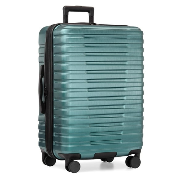 U.S. Traveler Boren Hardside Rugged Spinner Luggage, Teal, 26" Checked Medium