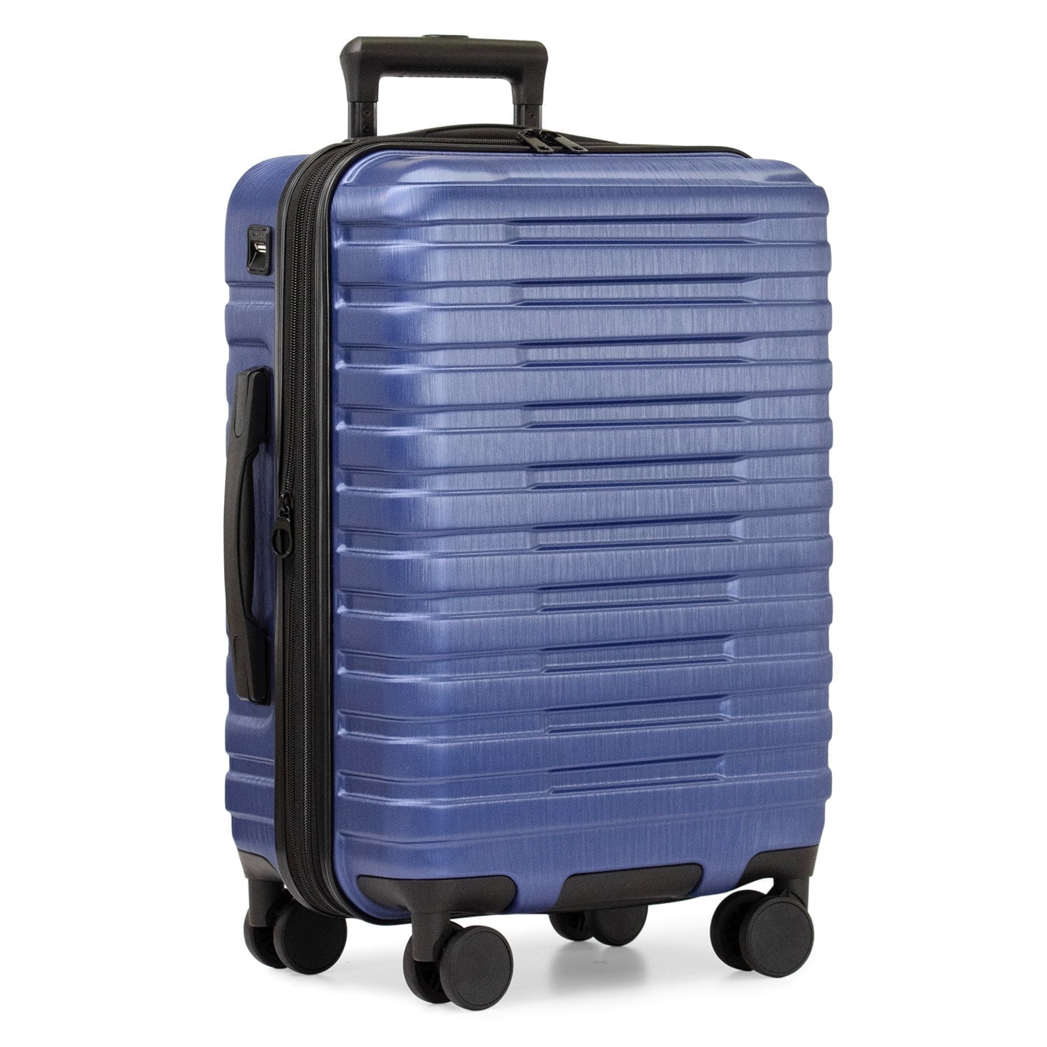 U.S. Traveler Boren 22" Carry-on Hardside Suitcase Travel Luggage with Spinner Wheels, Navy