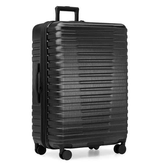 U.S. Traveler Boren Hardside Rugged Spinner Luggage, Black, 30" Checked Large