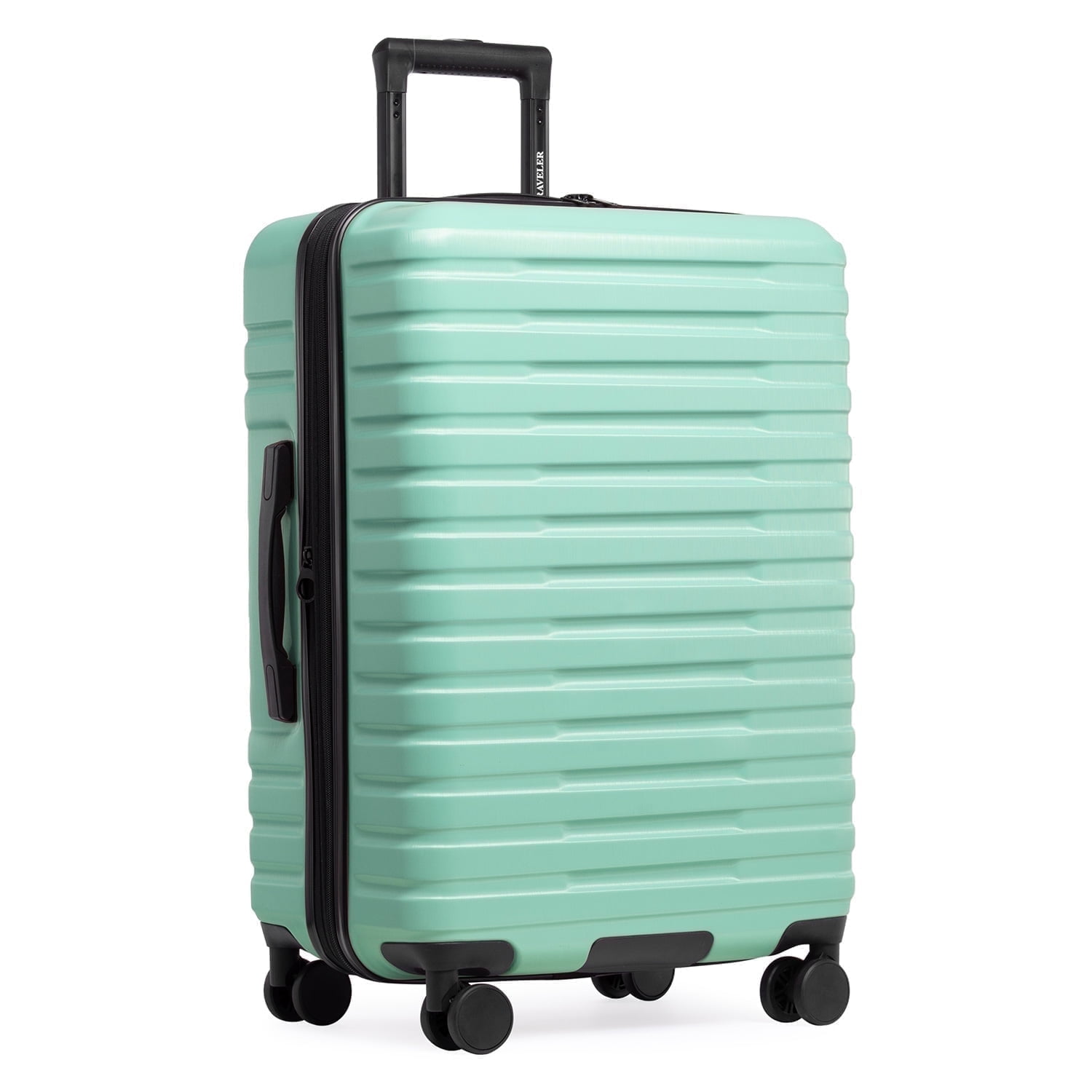 U.S. Traveler Boren Hardside Rugged Spinner Luggage, Mint, 26" Checked Medium