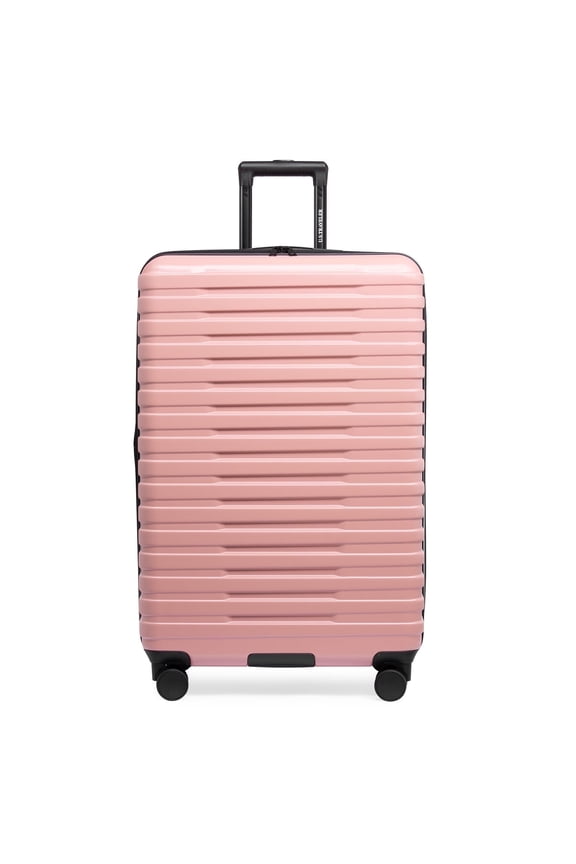 Boren Hardside Rugged Spinner Luggage, Rose Pink, 30" Checked Large