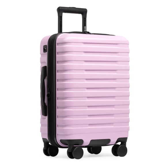 U.S. Traveler Boren Hardside Rugged Spinner Luggage w/ USB Port, Lavender, 22" Carry-On