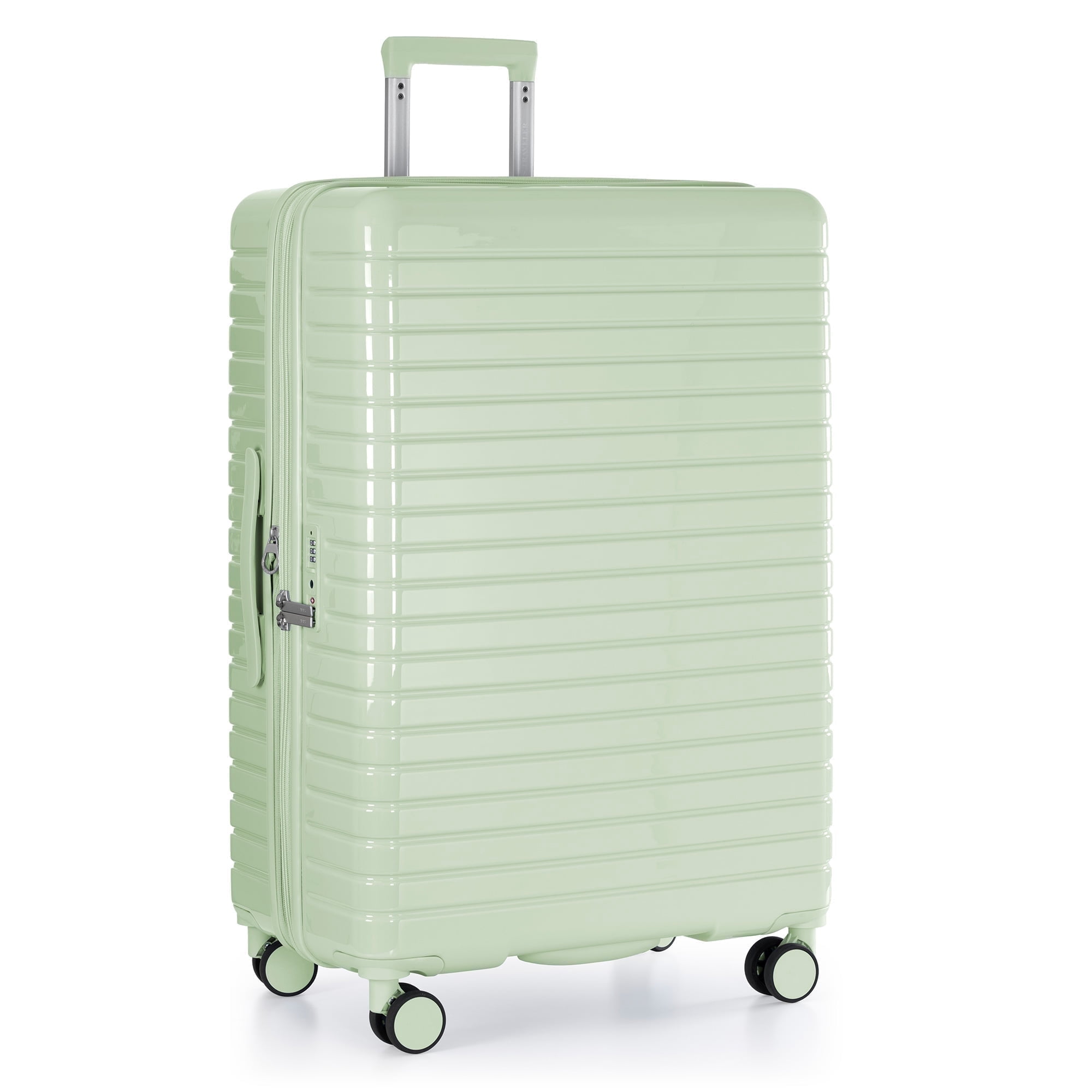 U.S. Traveler Citrine Hardside Spinner Luggage, Mint, 30" Checked Large