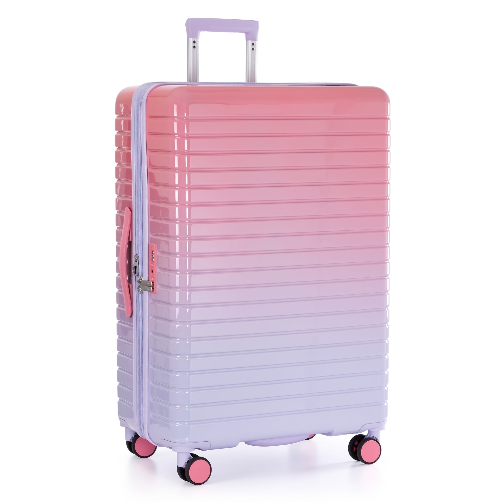 U.S. Traveler Citrine Hardside Spinner Luggage, Ombre, 30" Checked Large