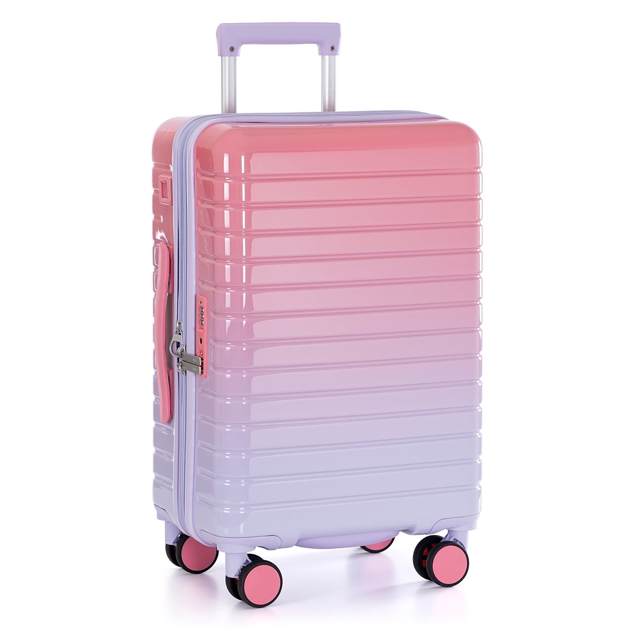 U.S. Traveler Citrine Hardside Spinner Luggage w/ USB Port, Ombre, 22" Carry-On