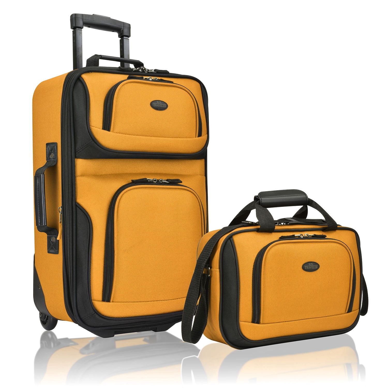 U.S. Traveler Rio 2-Piece Carry-on Luggage Set, Expandable, 2 Wheel ...