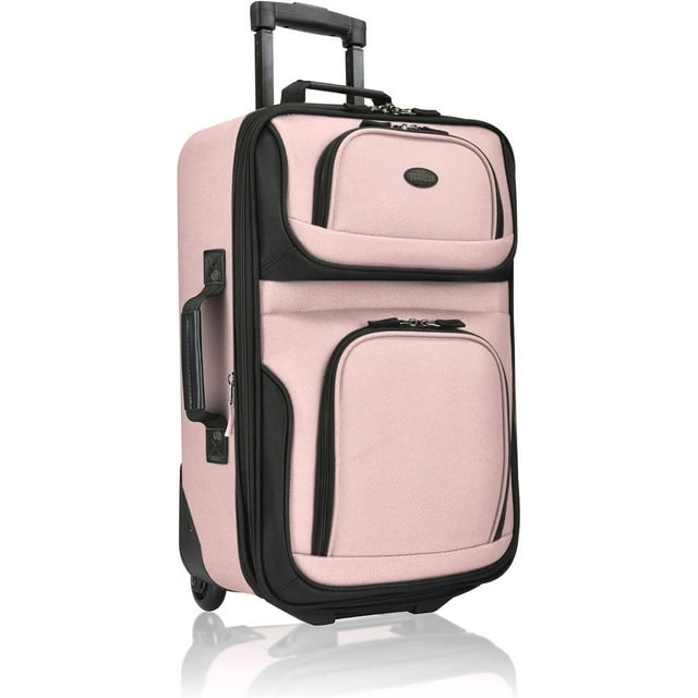 U.S. Traveler Rio Rugged Fabric Expandable Carryon Luggage, 2 Wheel