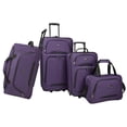 thumbnail image 1 of U.S Traveler Vineyard Fabric Expandable Rolling Luggage Set, Purple, 4-Piece (15/20/22/27), 1 of 7
