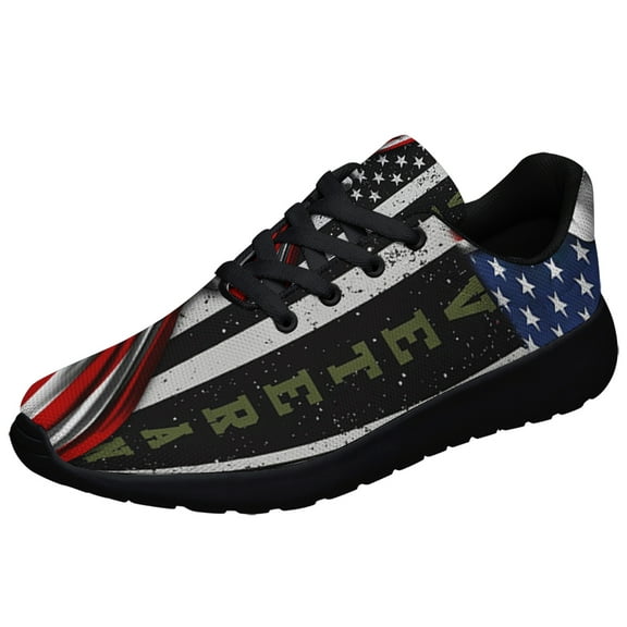 U S Veteran Shoes Sneakers for Women Men Black Size 9