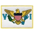 thumbnail image 1 of U.S. Virgin Islands Flag Embroidered Iron-on Patch, 1 of 1