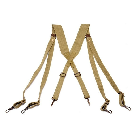 U.S. WW2 Style M1936 Suspenders Lt. OD marked JT&L 1943
