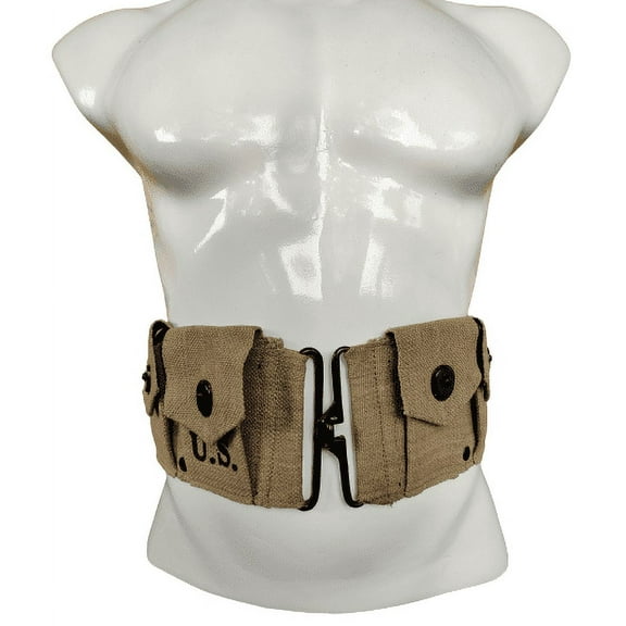 U.S. WWII M1 Garand Rifle Ammunition Belt / WW2 M1923 Belts-KHAKI