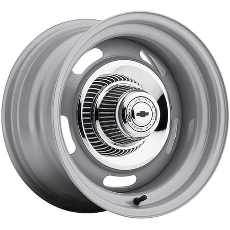U.S. Wheel 55-5834500L Silver Rallye Wheel (Series 55) Size: 15 x 8 Bolt Circle: