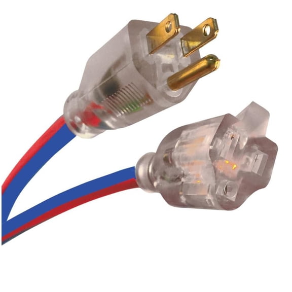 U.S. Wire 99050 50 Ft. Three Conductor Artic/Tropic Cord 12/3 Ga. SJEOW-A 15A Bl