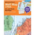 thumbnail image 1 of Pre-Owned Wall Map 2-Pack (Paperback) 9780528006654, 1 of 1