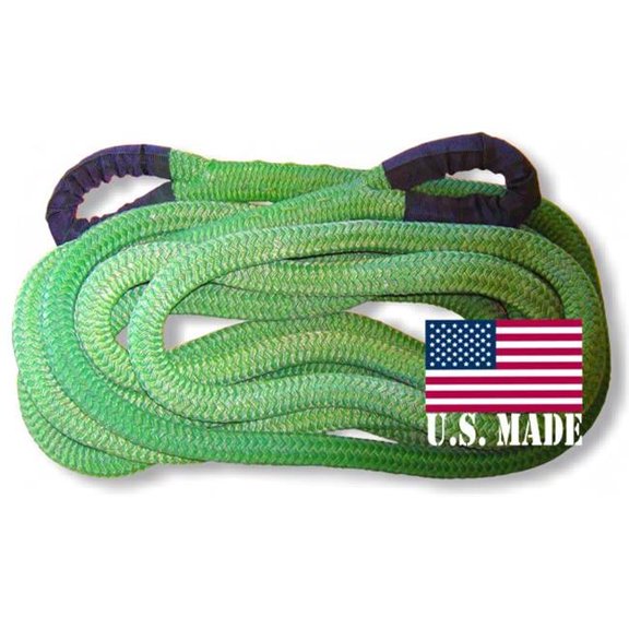 U.S. made 1-1/8 inch X 30 ft ''GECKO GREEN'' Safe-T-Line- Kinetic Recovery ROPE (4X4 VEHICLE RECOVERY)