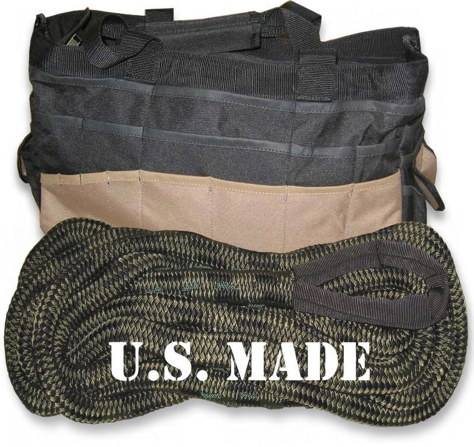 U.S. made 5/8 inch X 20 ft MILITARY OD GREEN Safe-T-Line® Kinetic ...