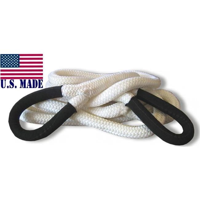 U.S. made KINETIC RECOVERY ROPE (Snatch Rope) - 1 inch X 30 ft (''The Original'') (4X4 VEHICLE RECOVERY)