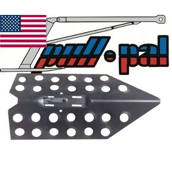 U.S. made PULL-PAL WINCH ANCHOR 11000 WITH DIMPLED SPADE & Heavy-Duty Carrying Case (OFF-ROAD RECOVERY)