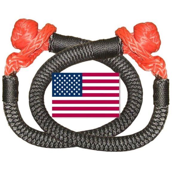 U.S. made Safe-T-Line MEGA-DUTY Soft Shackles 1/2 INCH - 70,000 lbs MBS (PAIR) (4X4 VEHICLE RECOVERY)