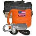 thumbnail image 1 of U.S. made ''Safety Orange'' Safe-T-Line- Kinetic RECOVERY ROPE (Snatch Rope) - 1 inch X 30 ft with Receiver Shackle Bracket & HD Carry Bag (4X4 VEHICLE RECOVERY), 1 of 8