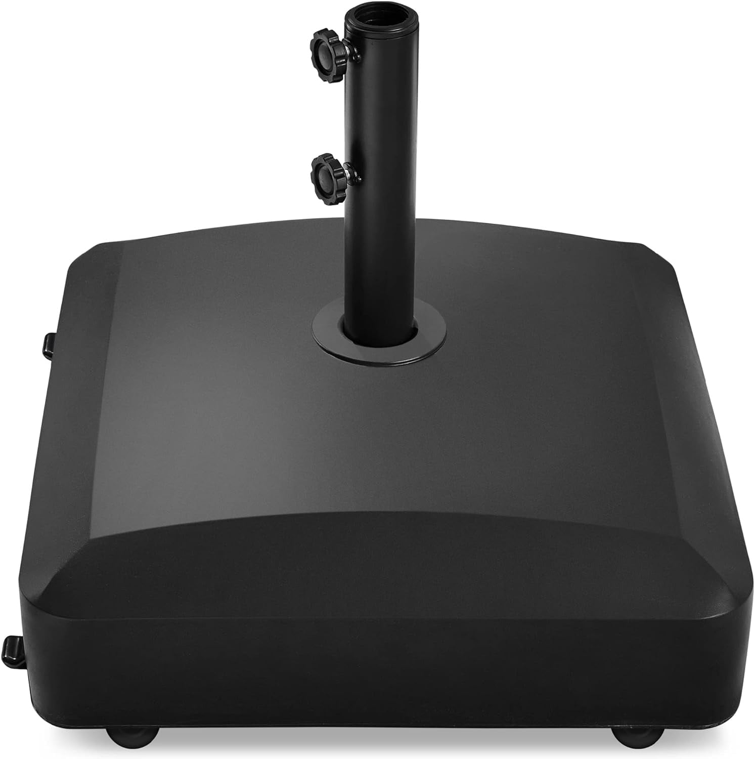 Black Heavy Duty Fillable Umbrella Base with Wheels