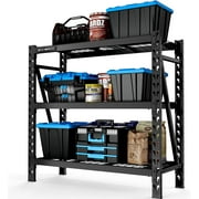 U-SHARE Garage Shelving, 3-Tier Adjustable Shelf, 4650 lbs Weight Capacity Storage Rack, 4-Foot Tall, Heavy Duty Industrial Metal Shelving