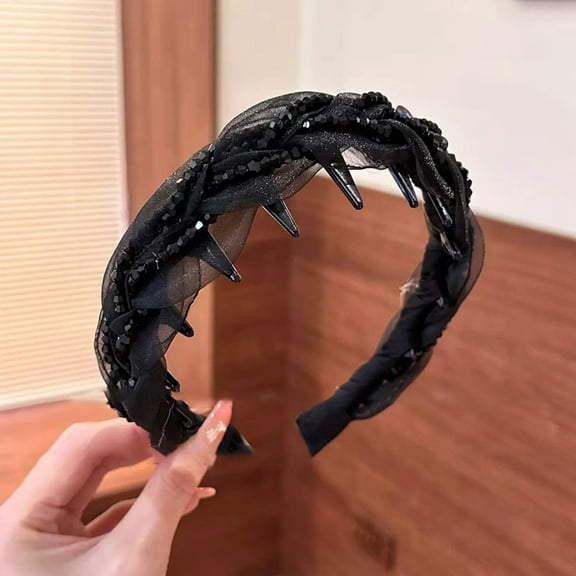 U Shape Fashion Tooth Hair Comb Headband, 2025 Upgrade High Cranium Head Bands, Reversible Korean Headbands with Teeth for Women Gifts for Teen Girls