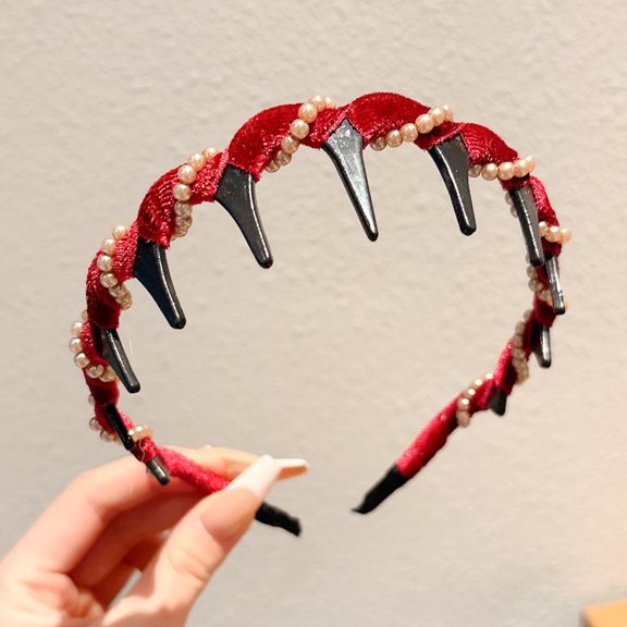 U Shape Fashion Tooth Hair Comb Headband, 2025 Upgrade High Cranium Head Bands, Reversible Korean Headbands with Teeth for Women Gifts for Teen Girls