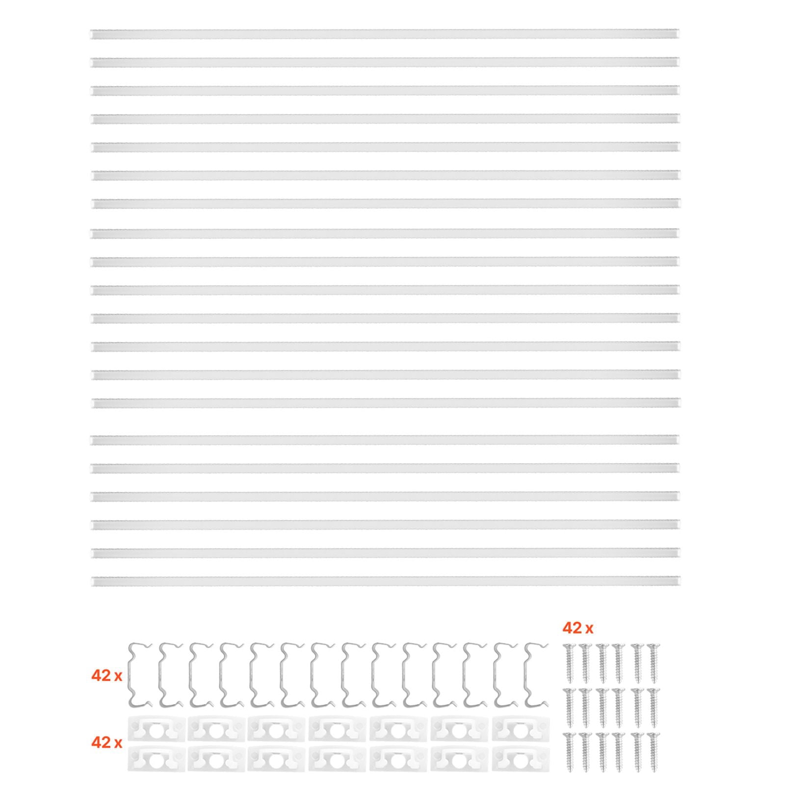 U Shape LED Channel 3.3 ft 20 Pack Anodized Aluminum with Milky Cover for Cabinet Bookshelf Display