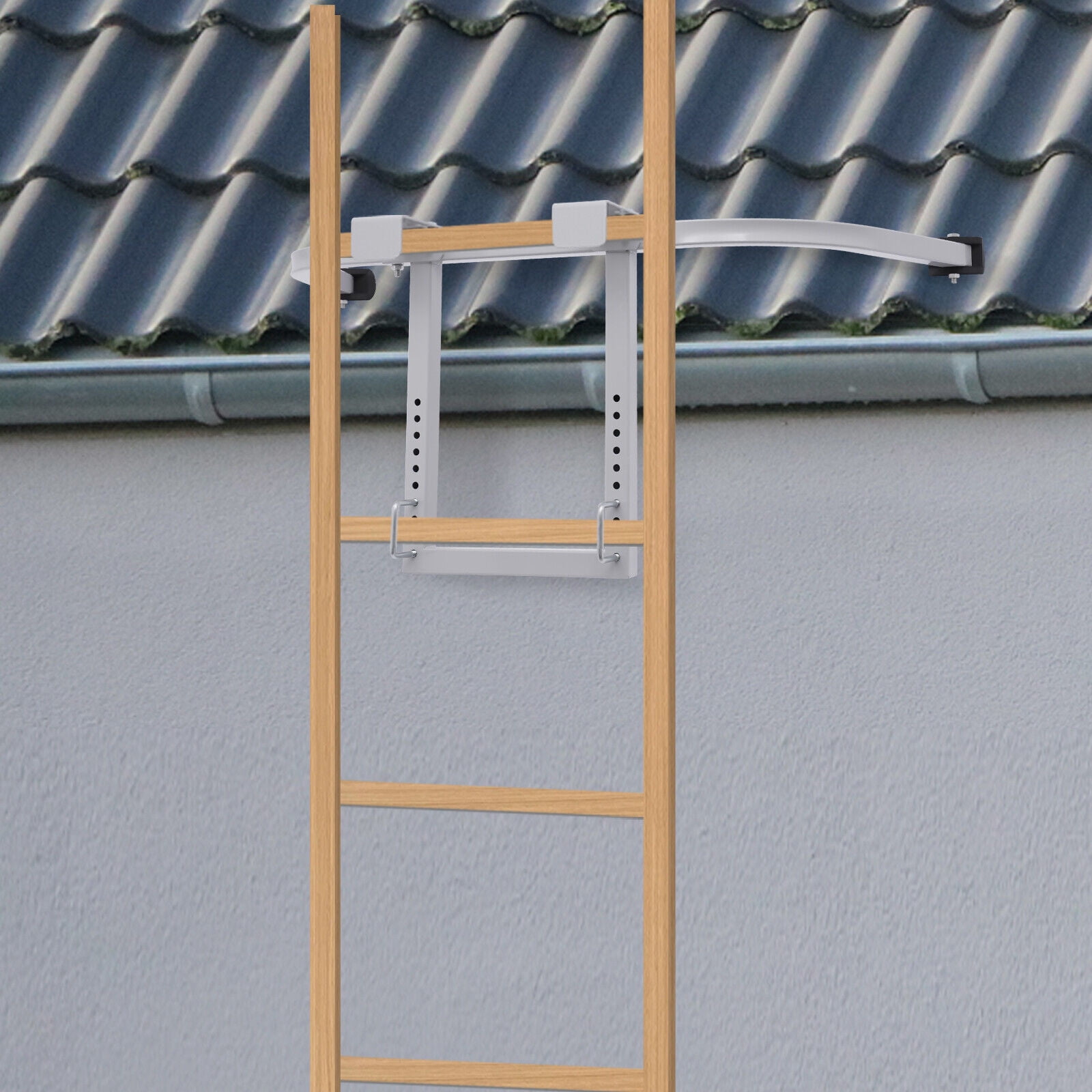 U Shape Ladder Stabilizer Standoff Wing Span & Wall Ladder Extension Roof