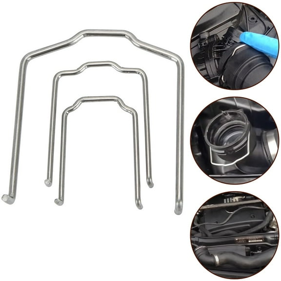 U Shape Radiator Hose Retaining Spring Clip Clamp for BMW Vehicles, 3 Sizes
