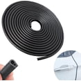 thumbnail image 1 of U Shape Rubber Edge Trim, 16 FT U Channel Rubber Edge Trim, Self-Adhesive Sheet Metal Edge Protector for Glass, Car Doors Edge Guard, Steel Plates, 1 of 8