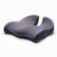 thumbnail image 1 of U Shape Seat Cushion for Tailbone Pain Relief – Coccyx Cushion with Memory Foam, Non-Slip Bottom – Office Chair & Car Seat Cushion for Driving, Back Pain, Long Sitting, 1 of 10