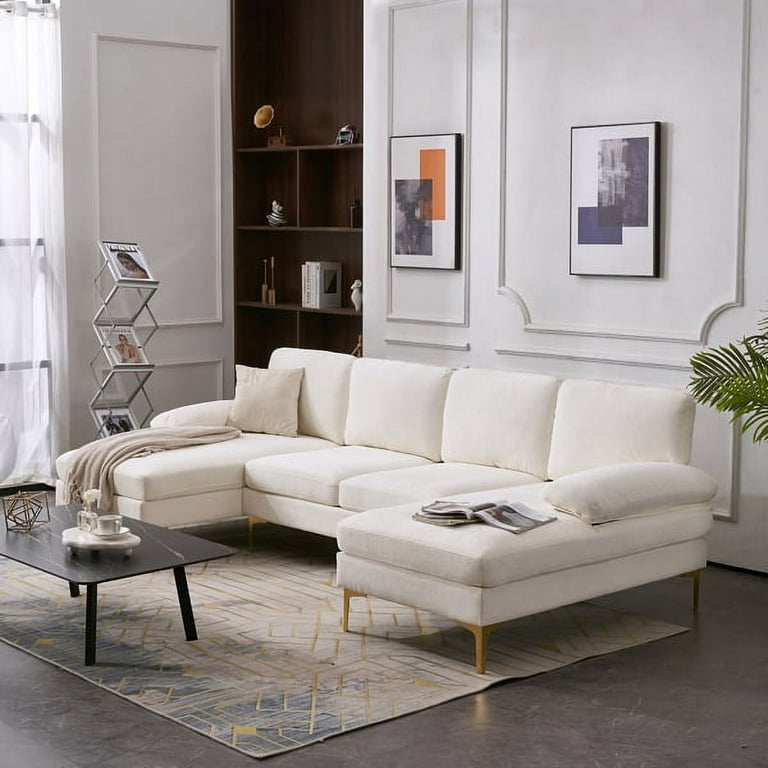 U Shape Sectional Sofa Modern Large