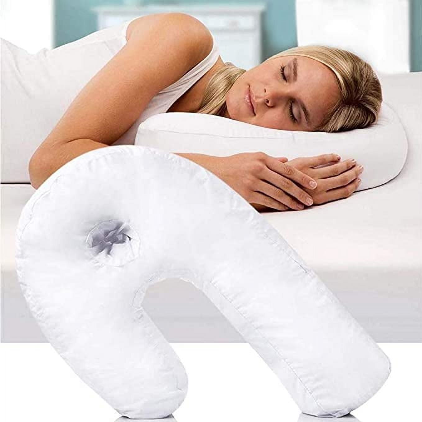 U Shape Side Neck Back Pillow Holds Your Neck Spine During Sleep