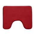 thumbnail image 1 of U-Shape Soft Foam Bath Mat, 16x20 inch Water-Absorbent Non-Slip Toilet Rug, Machine Washable & Quick-Dry, 1 of 6