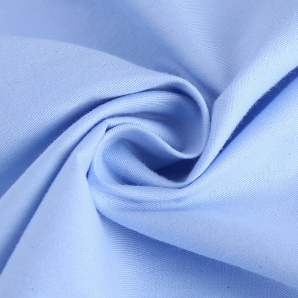 U-Shaped 100% Cotton Pregnancy Pillow Cover, Breathable Zippered Body Pillowcase for Maternity Support - 55.1 x 31.5 inches / 140 x 80 cm, Blue