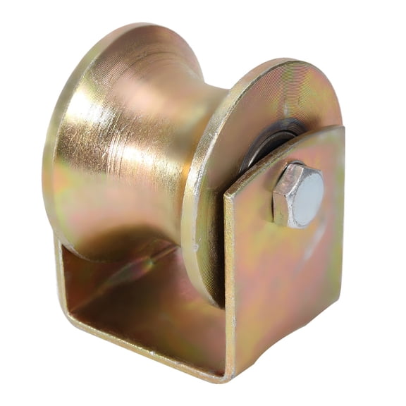 U-Shaped 80mm Sliding Gate Roller - Steel Pulley U-Type Wheel for Replacement in Sliding Door Accessories
