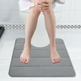 thumbnail image 1 of U Shaped Bathroom Rug,Toilet Mat,Memory Foam Toilet Rug,Toilet Mat U Shape,Non-Slip Bathroom Rugs,Toilet Rugs U Shaped Rug for Bathroom Toilet Base(Gray 20*16in)from ANMUYUM, 1 of 7