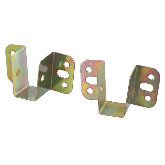 U Shaped Bed Connector Brackets in Stainless Steel or Iron, Center Beam Support Hardware for Headboard and Footboard Assembly with Space-Saving Design(20mm)