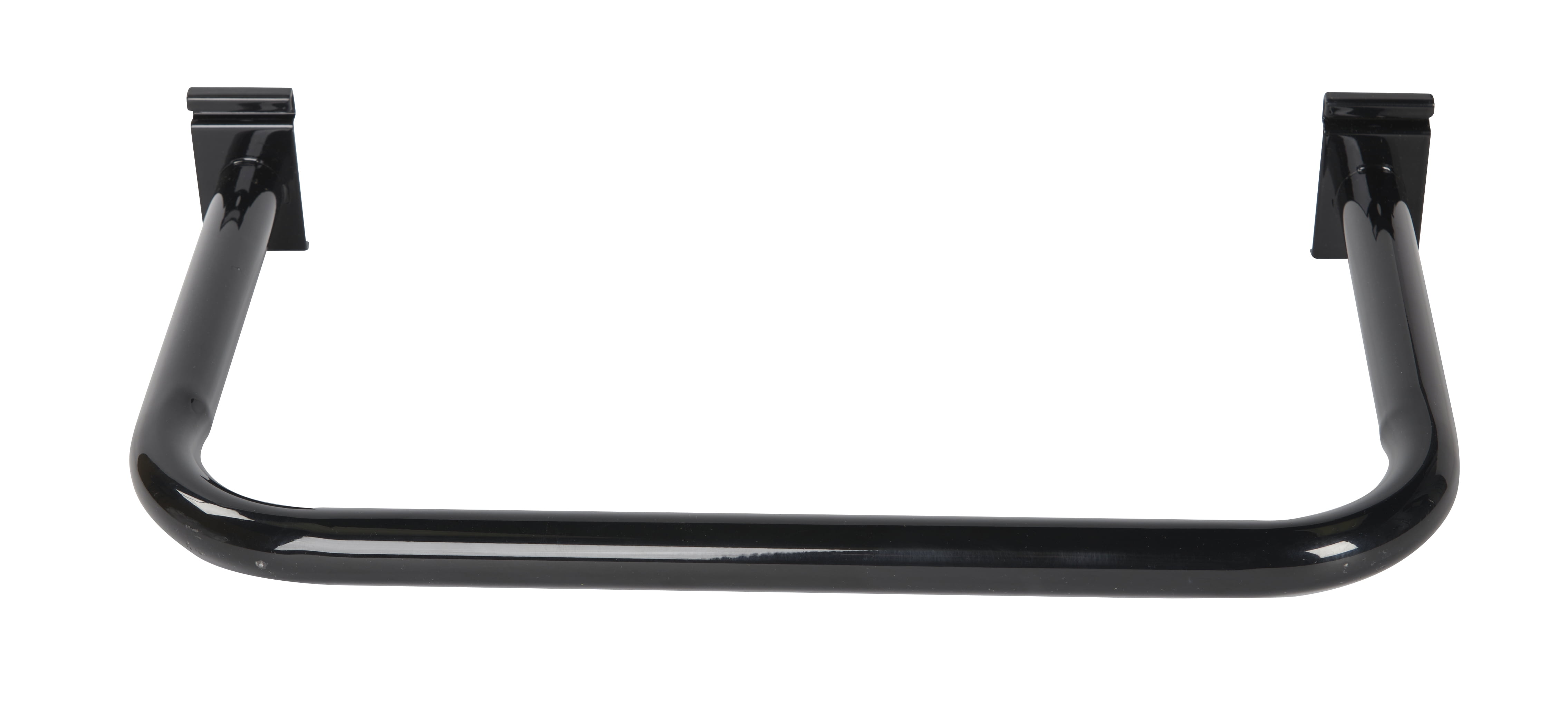 UShaped Black Hangrail for Wire Grid Black For Grid Wall or Slat