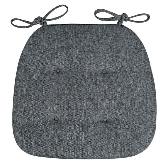 U-Shaped Chair Cushions for Dining Chairs (16.93"x16.14") - Non- Kitchen Seat Pads with Secure Ties - Comfortable & Colorful Chair Pads for Indoor Dining Room, Kitchen & Patio - Durable Gift Idea