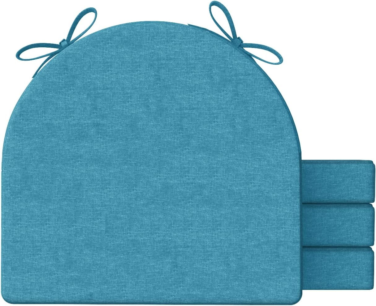 UShaped Chair Cushions for Dining Chairs with Ties and Removable Cover