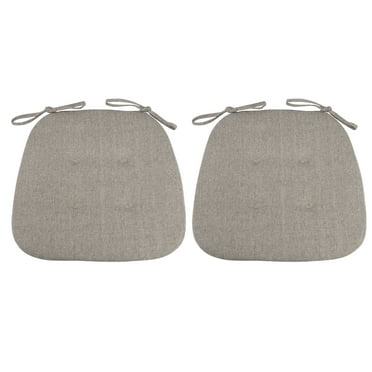 U-Shaped Chair Cushions, Machine Washable Cover and Ties, Chair Pads for Indoor Dining Room and Kitchen Chairs, 2 Pack