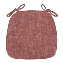 U-Shaped Chair Cushions with Ties - 17"x16" Waterproof Seat Pads for Kitchen/Dining Chairs - Non- Comfort for Wooden/Metal Chairs - Indoor & Patio Furniture Cushion