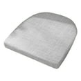thumbnail image 1 of U-Shaped Chair Cushions for Dining Chairs - 16" Woven Fabric Seat Pads with Removable -Resistant Backing - Comfortable Foam Kitchen Chair Pads, 1 of 7