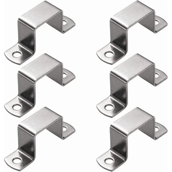 SHENGDING U Shaped Connector Bracket, Heavy Duty Stainless Steel, 12 Pieces, for Bar Holder & Strut Channel Door Security